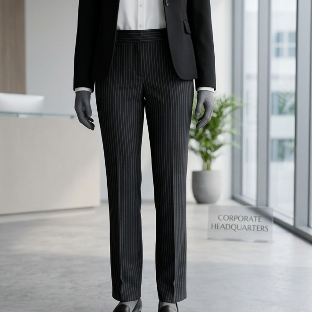 Banana Republic Women's Black Pinstripe Trousers Martin fit - size 10